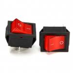 original KCD4-201 16A/250V 4 Pin Rocker Switch red with Light