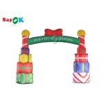 5x4m Inflatable Holiday Decorations Gift Box Christmas Arch for sale