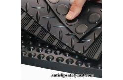 China 4 MM Thick Stud Coin Rubber Garage Floor Runner Rolls supplier