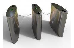 China RS485 304 Stainless Steel Facial Recognition Flap Gate Barrier supplier