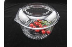 China 17oz OEM/ODM Clear Plastic Clamshell Packaging Disposable Salad Bowls supplier