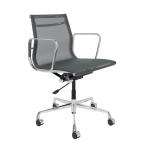 Durable Aluminum Group Management Chair / Executive Office Computer Chair In Black Mesh for sale