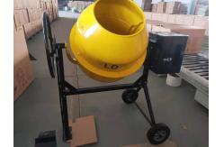 China Two Wheels Electric Mini Concrete Mixer 250L With Cast Iron Ring Gear supplier