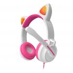 Adult HIFI Stereo Cute Cat Headphones Wireless Earphones With Mic for sale