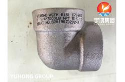 China ASTM B151 C70600 2.0872 Copper Nickel Threaded Forged Fitting B16.11 supplier