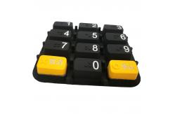 China Custom Radium Carved Transparent Silicone Rubber Buttons supplier