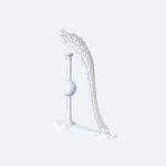 28mm Resin Ball Luxury Curtain Rod Finials Customized Curtain Rod Set Double Bracket for sale