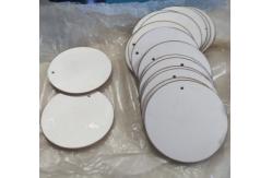 China Round Or Ring Shape 240pf Piezo Ceramic Plate P8 Or P4 supplier