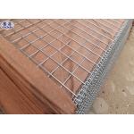 Wire Mesh Military Hesco Barriers Welded Gabion Filled With Sand / Stone for sale