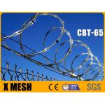CBT 65 Type Concertina Wire With SUS 304 Material 0.5mm Thickness For Security Fence for sale