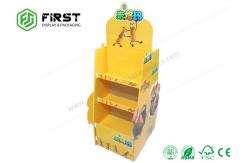 China Customized Printing Advertising Cardboard Display Stand , Foldable POP Cardboard Display Shelf supplier