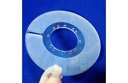 China Opaque Wafer Fused Quartz Plate With Hole High Density 100mm supplier