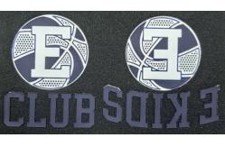 China Iron On Fabric Rectangle Clothing Labels With Black Sans Serif Font supplier