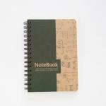 16K Cute Spiral Bound Notebook Kraft Paper Brown Cover Lined Inner Printing
