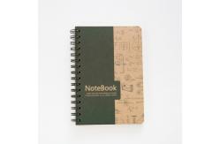 China 16K Cute Spiral Bound Notebook Kraft Paper Brown Cover Lined Inner Printing supplier