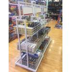 Customized Gift Display Stand Wire Mesh Display Rack For Grocery Double Sided
