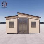 Double Wing Foldable 20ft Container box House With Sandwich Panel Roof for sale