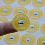 Custom Laser Printing Adhesive Round Labels Support Customized Thickness for sale
