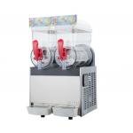 Two Bowl Ice Slush Machine Smoothie Machine With Cooler System For Restaurant for sale