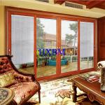 3.0mm Aluminum Profile Aluminum Sliding Patio Doors With 6mm Tempered Clear Glass for sale
