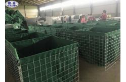 China Hot Dipped Galvanized Military Gabion Box hesco barrier , Wire Mesh Retaining Wall supplier