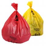 Good Quality Red / Yellow Medical Waste Biohazard Plastic Liners for sale