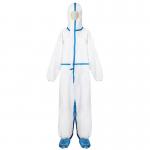 White Latex Free Waterproof Disposable Microporous Coveralls With Hood for sale