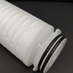 PP Pleated Filter Cartridge For Water RO Pre Filtration 0.1um 0.22um 0.45um for sale