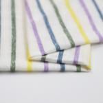 Anti-Wrinkle Moisture-Absorbent And Soft Pure Cotton ​Striped Material Fabric For T-Shirt for sale