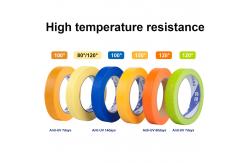 China Custom High Temperature Resistance Blue Masking Tape Painting Refinish supplier