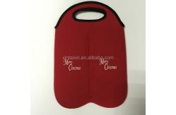 China Factory made soft feeling neoprene cooler bag neoprene lunch bag with handle supplier