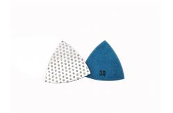 China 3  Vacuum Brazed Triangular Polishing Pad Diamond Grinding Discs supplier
