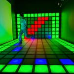 Factory Supply 30x30cm Wired Interactive RGB Activate Game LED Dance Floor for sale