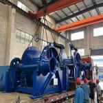 500kN Blue Hydraulic Drum Anchor Winch For Cargo Fishing Ship for sale