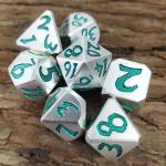 Sharp Edge Resin Dice Set Metal For Dungeon And Dragon Hand Pouring Polyhedral for sale