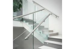 China Innovative Stainless Steel Handrails with Crystal Accents for Glass Applications supplier