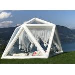 Portable Large Clear Bubble House Inflatable Triangle Transparent PVC Inflatable Camping Tent for sale