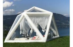 China Portable Large Clear Bubble House Inflatable Triangle Transparent PVC Inflatable Camping Tent supplier