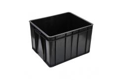China Electronic SMT Rack ESD Storage Box Black Conductive Plastic Circulation Antistatic supplier