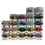 60x45mm Skateboard Road Wheels 85A Transparent PU For Skateboards
