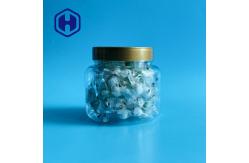 China 25OZ 750ml Round Biscuits Clear Plastic Cookies Jar With Screw Lid supplier