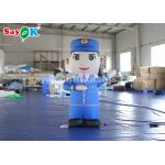 1.5m Height Inflatable Cartoon Characters Police Model For Advertiement for sale