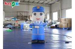 China 1.5m Height Inflatable Cartoon Characters Police Model For Advertiement supplier