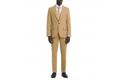 China Beige Flannel Mens Tuxedo Suit Custom Stylish Slim Fit supplier