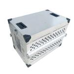 Collapsible Aluminum Single Dog Box With Heavy Duty Slam Latch Lock System