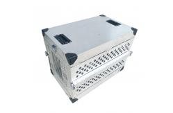 China Collapsible Aluminum Single Dog Box With Heavy Duty Slam Latch Lock System supplier