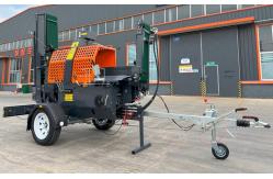 China Automatic Hydraulic Log Splitter With 15HP Gasoline Engine Mobile Wood Splitter supplier