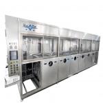 Six Tank Hydrocarbon Cleaning Machine Automatic Ultrasonic Cleaning Unit Vacuum for sale