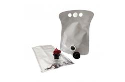 China Wine Bottle 80-180mic 1.5L Stand Up Pouch With Spout With Handle supplier
