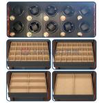 Solid Steel Brown Jewelry Safe Biometric Fingerprint Lock H1500mm Luxury Watch Safes